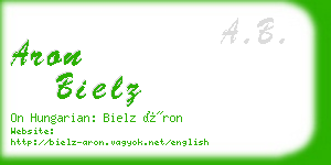 aron bielz business card